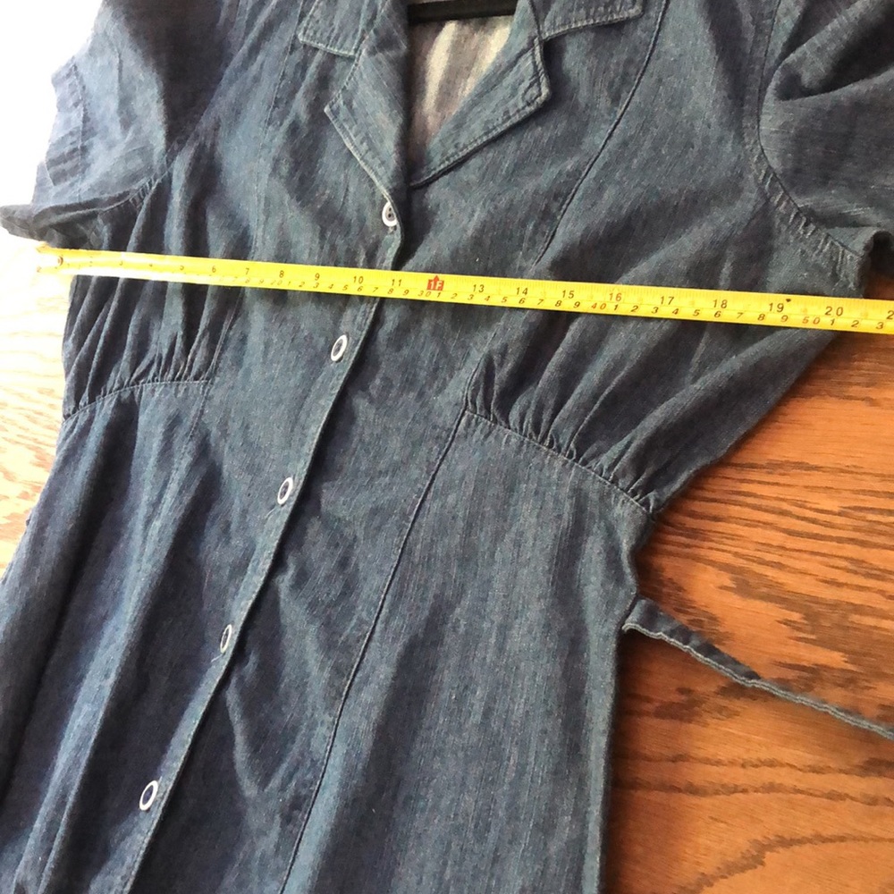 Donated Vintage Denim Maxi Dress - Picture 10 of 12